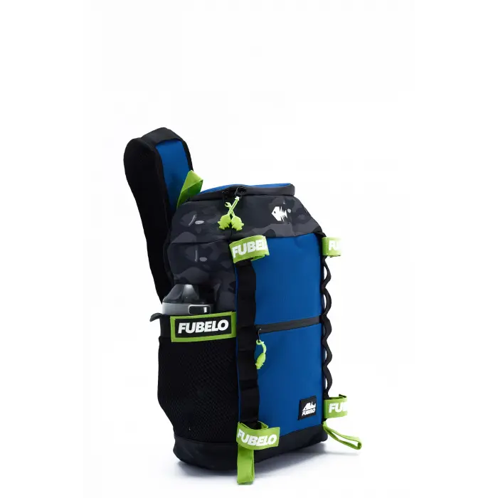 Fubelo Cross Kamış Tutuculu Çapraz Balıkçı Omuz Çantası - Mavi 10L