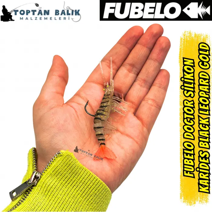 Fubelo Doctor Karides Yapay Maket Yem - Black Leopard Gold 75 mm 6.5 g