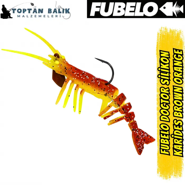 Fubelo Doctor Karides Yapay Maket Yem - Brown Orange 75 mm 6.5 g