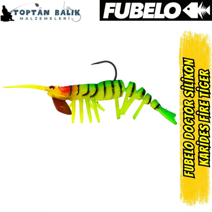 Fubelo Doctor Karides Yapay Maket Yem - Fire Tiger 75 mm 6.5 g