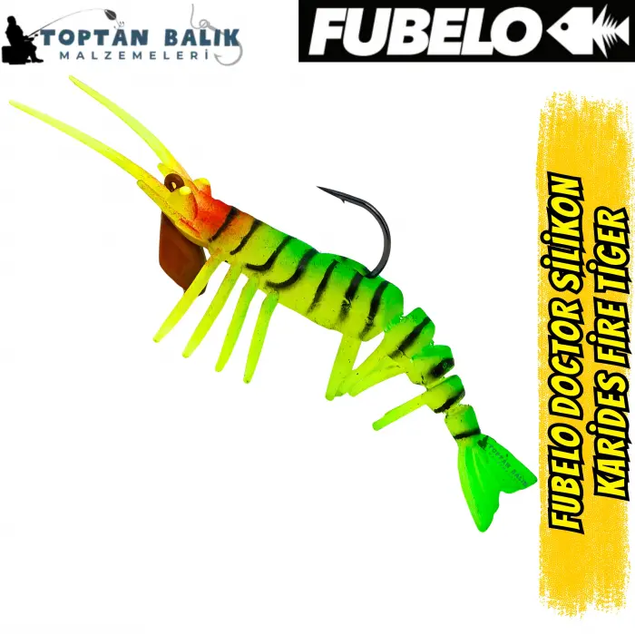 Fubelo Doctor Karides Yapay Maket Yem - Fire Tiger 75 mm 6.5 g