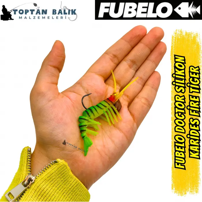 Fubelo Doctor Karides Yapay Maket Yem - Fire Tiger 75 mm 6.5 g