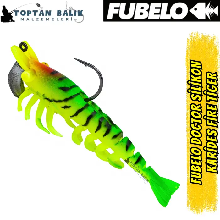 Fubelo Doctor Karides Yapay Maket Yem - Fire Tiger 90 mm 14.5 g