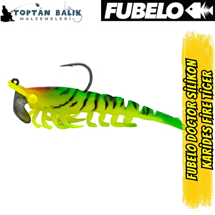 Fubelo Doctor Karides Yapay Maket Yem - Fire Tiger 90 mm 14.5 g