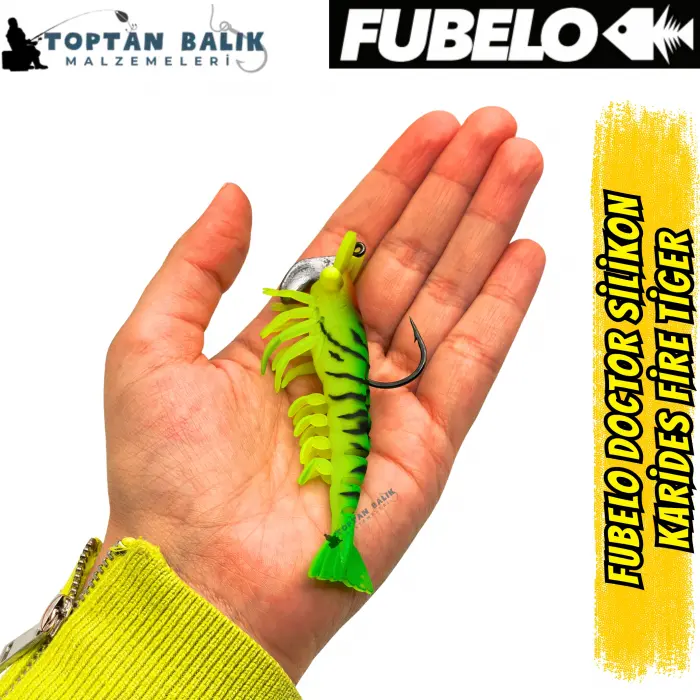 Fubelo Doctor Karides Yapay Maket Yem - Fire Tiger 90 mm 14.5 g