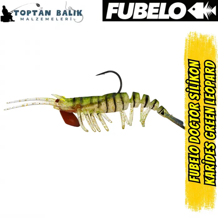 Fubelo Doctor Karides Yapay Maket Yem - Green Leopard 75 mm 6.5 g