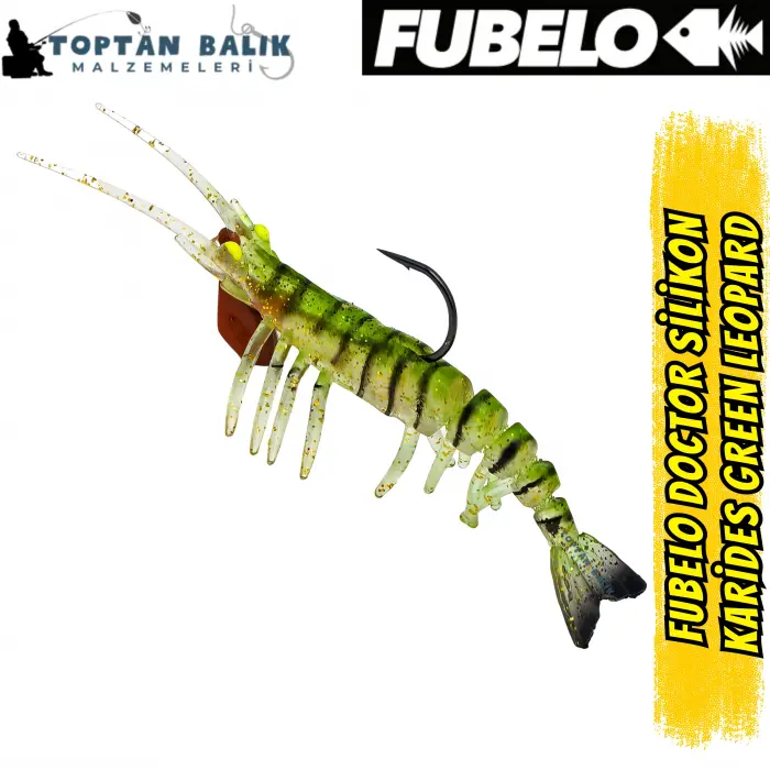 Fubelo Doctor Karides Yapay Maket Yem - Green Leopard 75 mm 6.5 g