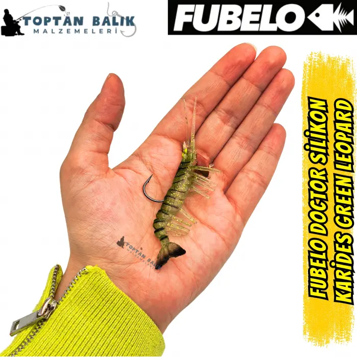 Fubelo Doctor Karides Yapay Maket Yem - Green Leopard 75 mm 6.5 g
