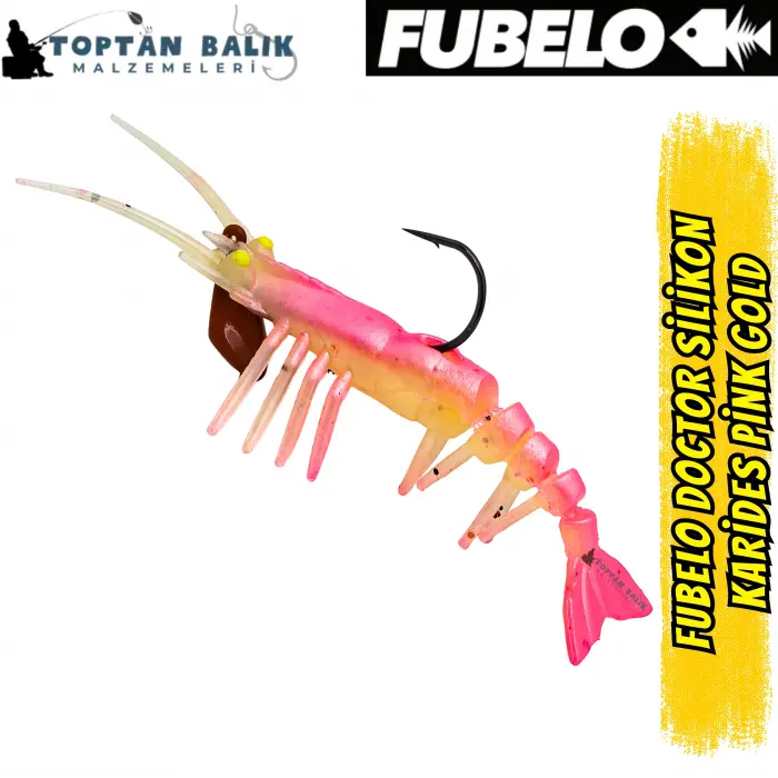 Fubelo Doctor Karides Yapay Maket Yem - Pink Gold 75 mm 6.5 g