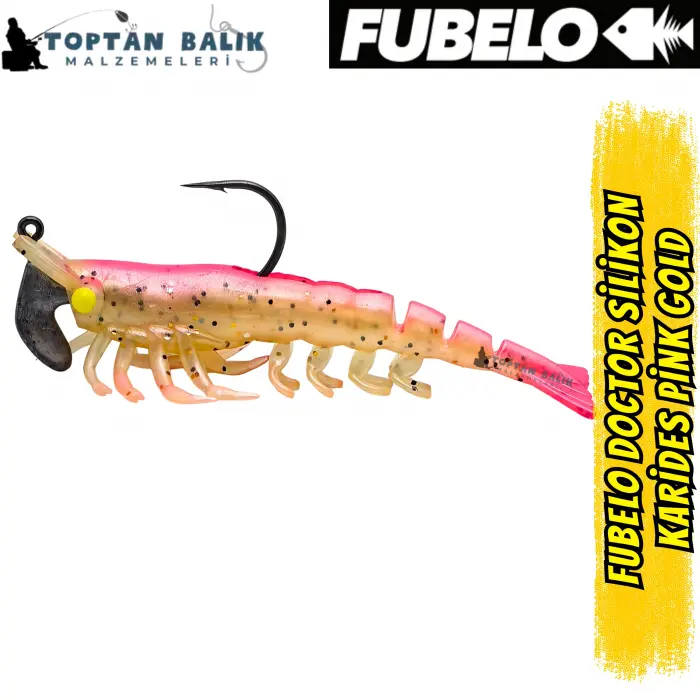 Fubelo Doctor Karides Yapay Maket Yem - Pink Gold 90 mm 14.5 g