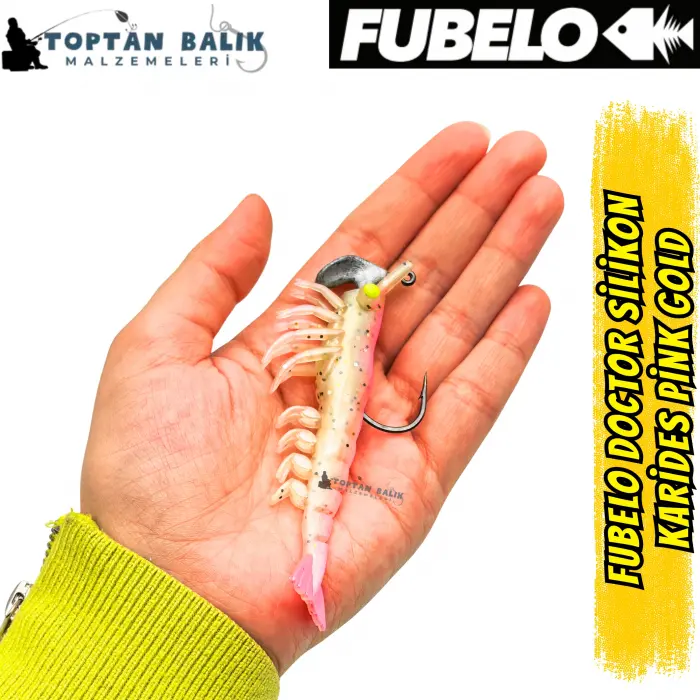 Fubelo Doctor Karides Yapay Maket Yem - Pink Gold 90 mm 14.5 g