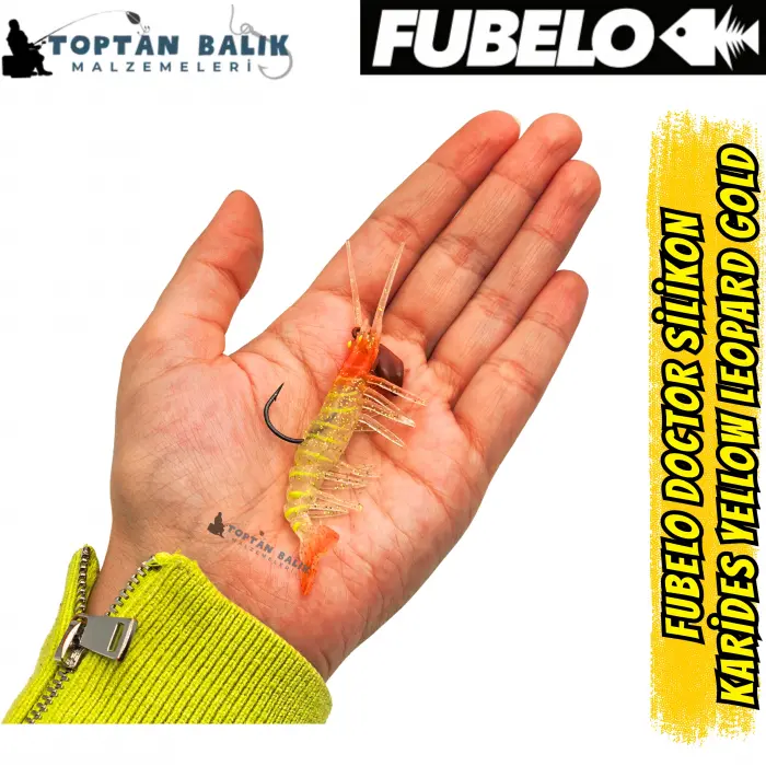 Fubelo Doctor Karides Yapay Maket Yem - Yellow Leopard Gold 75 mm 6.5 g