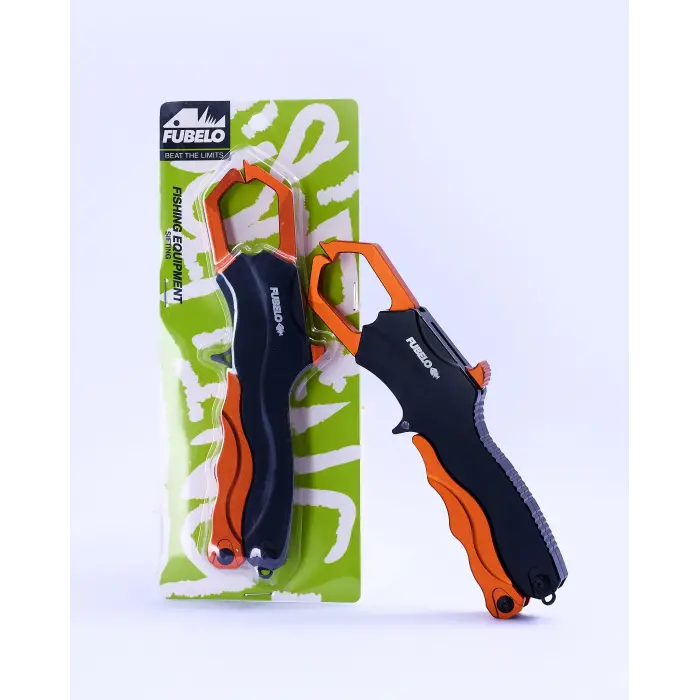Fubelo Dual Gripper Paslanmaz Balıkçı Pensesi ve Dudak Tutucu - Turuncu