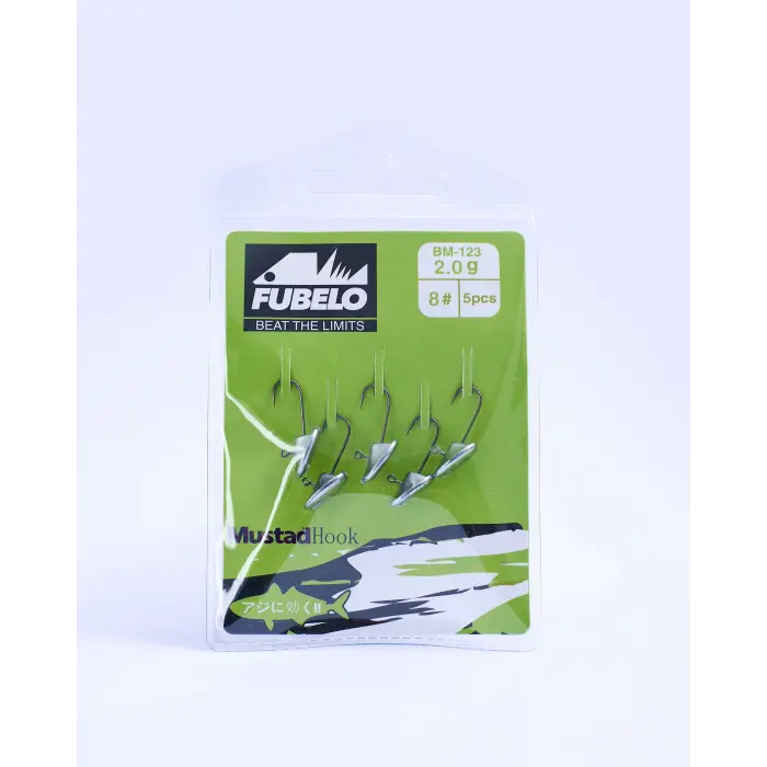 Fubelo Flat Head LRF Jighead Avcı Zoka Serisi (8 No İğne - 5 Adet)
