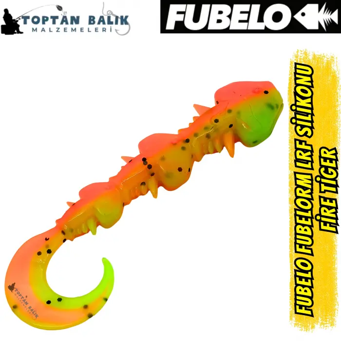 Fubelo Fubelorm Kokulu Orak Kuyruk LRF Silikon Yemi - Fire Tiger 60mm (BM-600 FT)