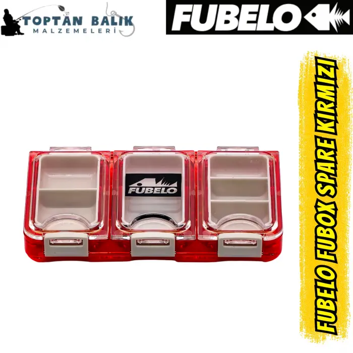 Fubelo Fubox Spare Çok Amaçlı İğne ve Klips Kutusu - Kırmızı