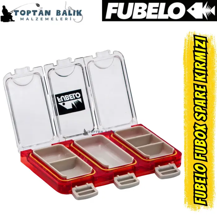 Fubelo Fubox Spare Çok Amaçlı İğne ve Klips Kutusu - Kırmızı