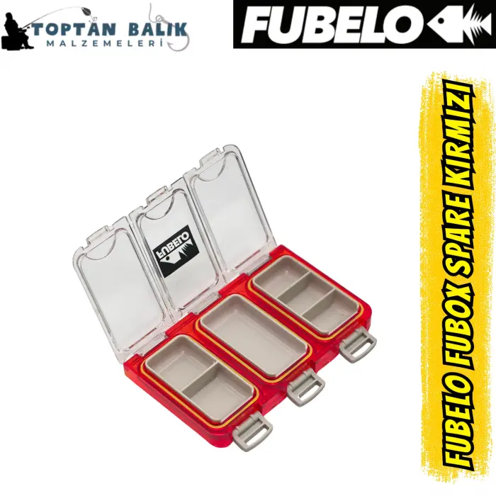Fubelo Fubox Spare Çok Amaçlı İğne ve Klips Kutusu - Kırmızı