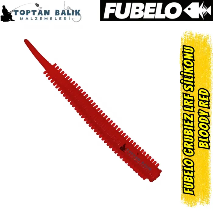 Fubelo Grubiez LRF ve Spin Silikon Yemi - Bloody Red 7cm (BM-91 BR)