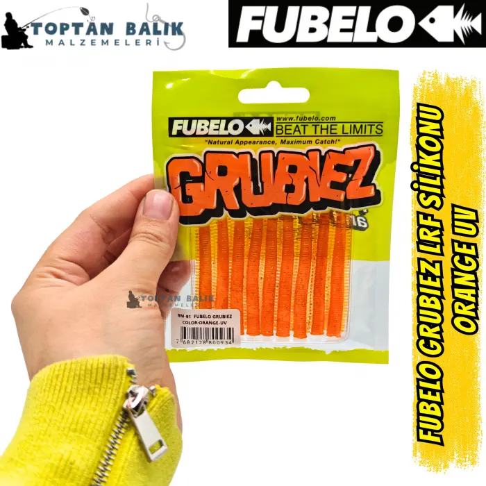 Fubelo Grubiez LRF ve Spin Silikon Yemi - Orange UV (BM-91 OV)
