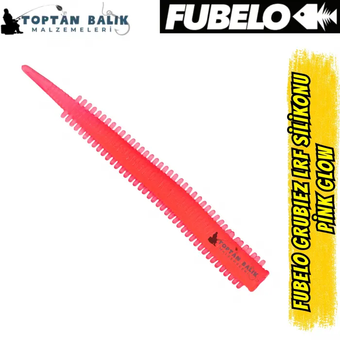 Fubelo Grubiez LRF ve Spin Silikon Yemi - Pink Glow 7cm (BM-91 PG)