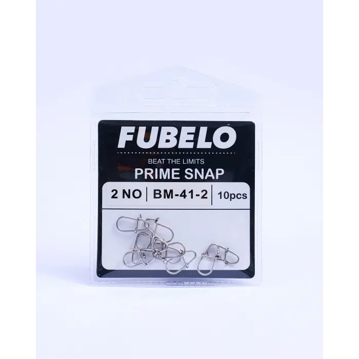 Fubelo Prime Snap Paslanmaz Ultra Güçlü Balıkçı Klipsi No: 2