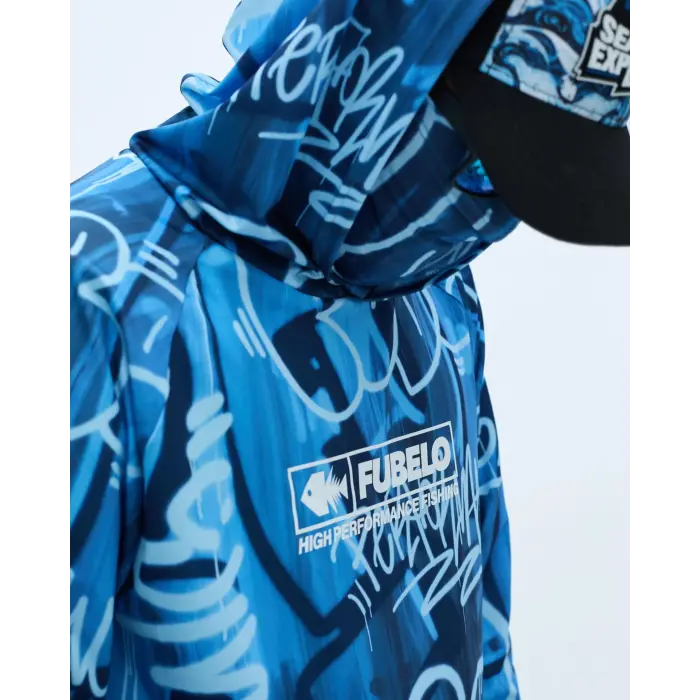 Fubelo Pro Drift Deep Performance Teknik Outdoor ve Bisiklet Tişörtü - Mavi (2XL Beden)