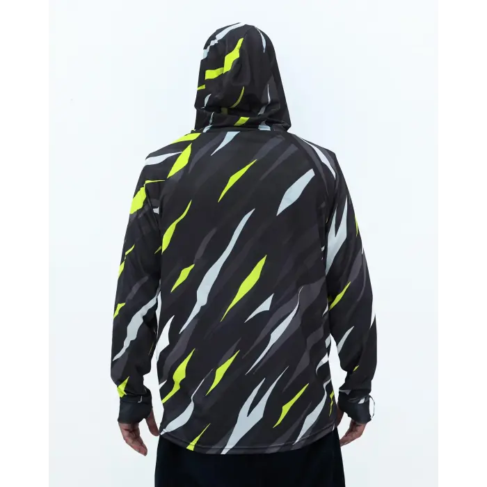 Fubelo Pro Drift Windie Performance Teknik Outdoor ve Bisiklet Tişörtü - Siyah (2XL Beden)