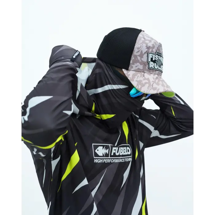 Fubelo Pro Drift Windie Performance Teknik Outdoor ve Bisiklet Tişörtü - Siyah (2XL Beden)