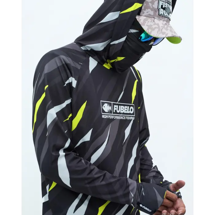 Fubelo Pro Drift Windie Performance Teknik Outdoor ve Bisiklet Tişörtü - Siyah (2XL Beden)