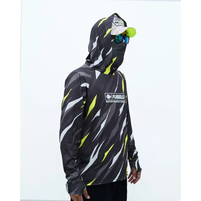 Fubelo Pro Drift Windie Performance Teknik Outdoor ve Bisiklet Tişörtü - Siyah (2XL Beden)