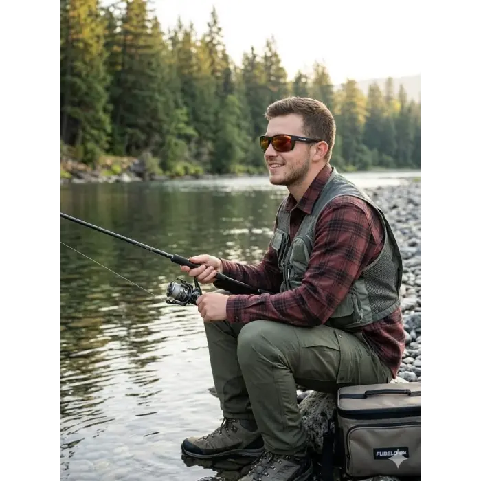 Fubelo Red Revo Polarize UV400 Premium Balıkçı Güneş Gözlüğü