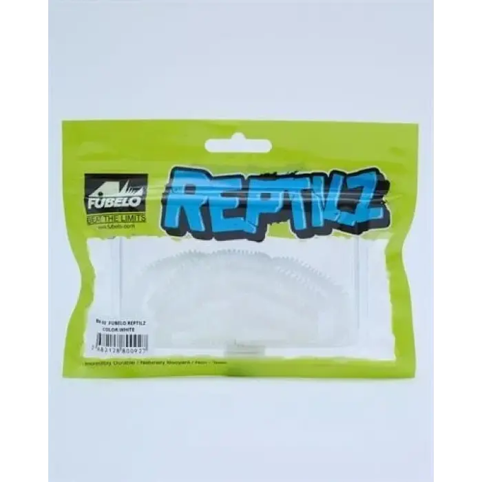 Fubelo Reptilz LRF ve Spin Silikon Yemi - White 7.5 cm (BM-92 W)