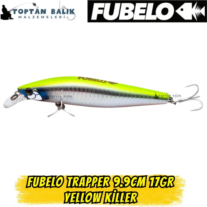 Fubelo Trapper Tungsten AR-C Sinking Maket Yem 9.9 cm 17 gr - Yellow Killer