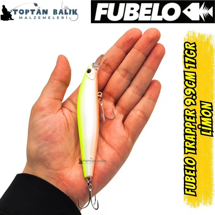 Fubelo Trapper Tungsten AR-C Sinking Maket Yem 9.9 cm 17 gr - Limon