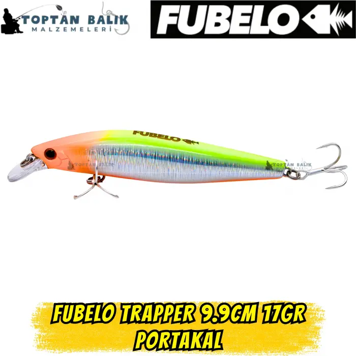 Fubelo Trapper Tungsten AR-C Sinking Maket Yem 9.9 cm 17 gr - Portakal