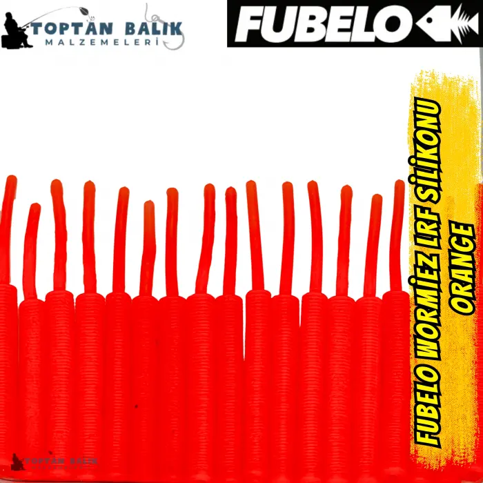 Fubelo Wormiez LRF Silikon Yemi - Orange (5.2 cm / 18 Adet)
