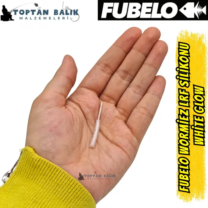 Fubelo Wormiez LRF Silikon Yemi - White Glow (5.2 cm / 18 Adet)