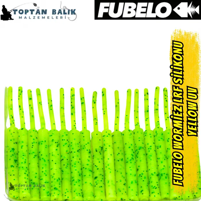 Fubelo Wormiez LRF Silikon Yemi - Yellow UV (5.2 cm / 18 Adet)