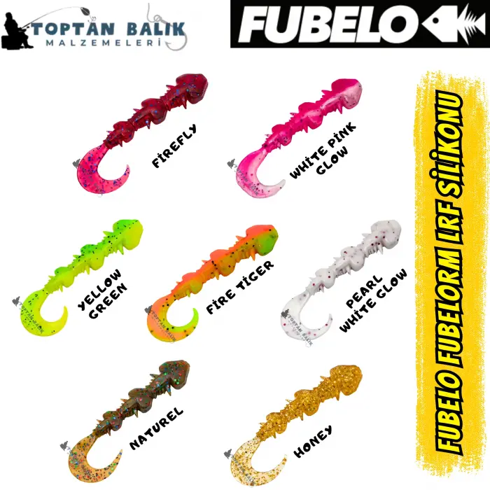 Fubelorm Kokulu Orak Kuyruk LRF Silikon Yemi - Naturel 60mm (BM-600 NA)