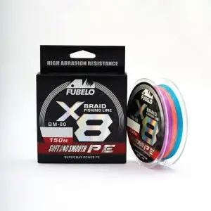 Fubelo Braid Line 150mt 8x Multi Color 0.18 mm Örgü İp Misina