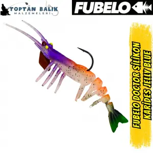Fubelo Doctor Karides Yapay Maket Yem - Jelly Blue 75 mm 6.5 g