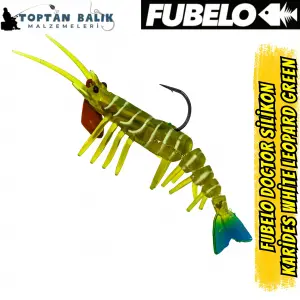 Fubelo Doctor Karides Yapay Maket Yem - White Leopard Green 75 mm 6.5 g