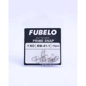 Fubelo Prime Snap Paslanmaz Ultra Güçlü Balıkçı Klipsi No: 1