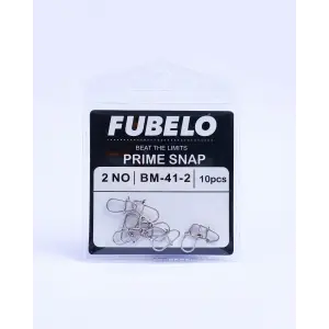 Fubelo Prime Snap Paslanmaz Ultra Güçlü Balıkçı Klipsi No: 2