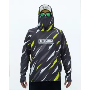 Fubelo Pro Drift Windie Performance Teknik Outdoor ve Bisiklet Tişörtü - Siyah (2XL Beden)