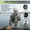 Fubelo Cross Kamış Tutuculu Çapraz Balıkçı Omuz Çantası - Gri 10L