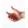 Fubelo Mini Split Ring Paslanmaz Halka Açma Pensesi - Turuncu