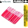 Fubelo Wormiez LRF Silikon Yemi - White Pink Glow 5.2 cm (18 Adet)