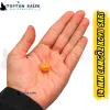 İthal Camgöz Koyu Sarı Sazan Balık Boncuğu 14 mm (İç Çap: 2.5 mm) - 500 Gr Paket